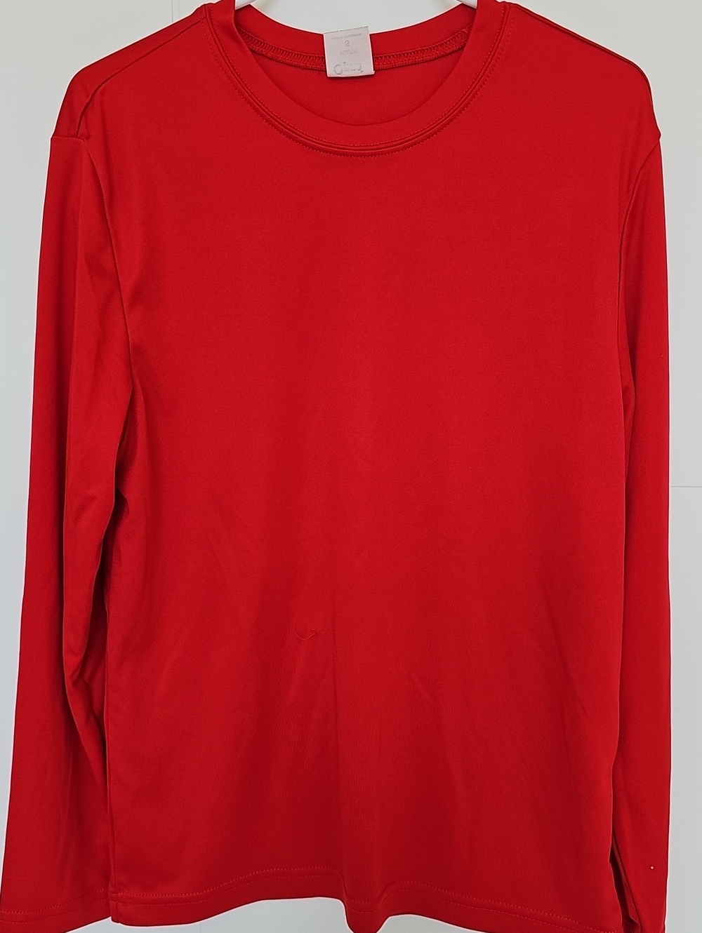Opna Long Sleeve Polyester Crewneck Shirt - Red Youth Sz S